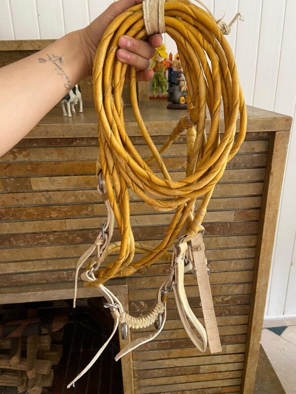 IMG_0167.JPG Jáquima en rejo artesanal (incluye cabezada, carga freno y pisador)