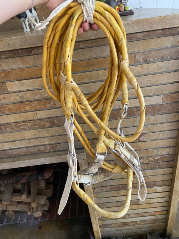 IMG_0168.JPG Jáquima en rejo artesanal (incluye cabezada, carga freno y pisador)