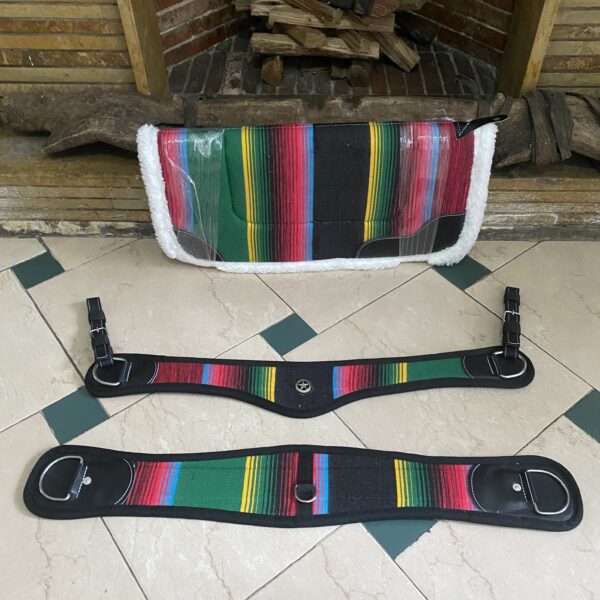 Combo profesional de alfombra abollonada, cincha y pechera