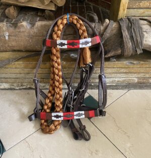 Apero de cabeza Argentino con riendas en hilo de seda