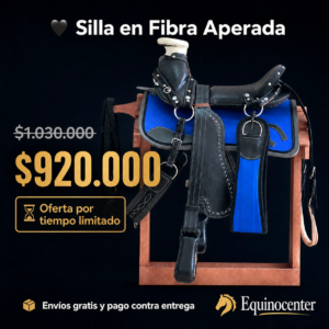 anuncio_equinocenter_v3 Silla Cabezona en Fibra para Caballo 16" | Alta Resistencia para Vaquería