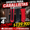 Cinchas x4 con Protector de Herraje | Combo Resistente y Duradero