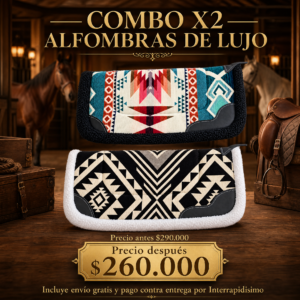 Combo X2 Alfombras de Lujo en Espuma Comprimida | Elegancia y Calidad