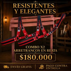 Combo x2 Arretrancos o Tiros en Reata| Elegantes y Resistentes